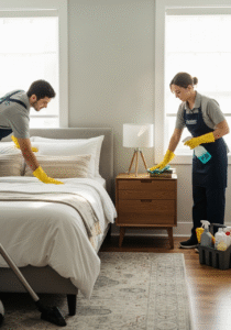 end of tenancy cleaning glasgow bedroom